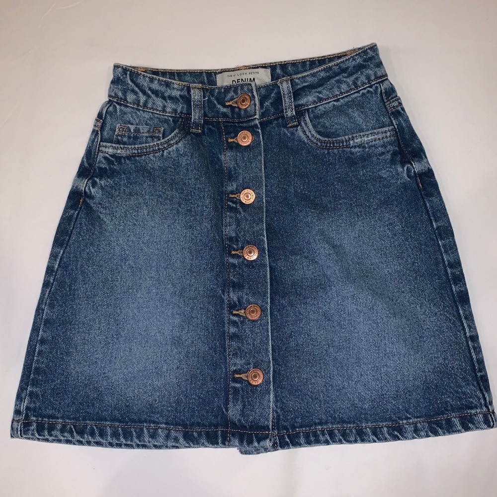 ASOS - New Look Denim Light Wash Skirt Petite